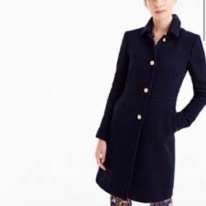 j crew factory wool blend lady coat